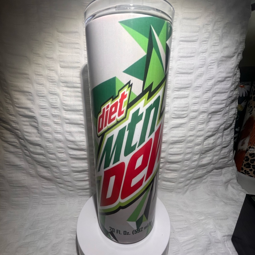 Custom Sublimation Tumbler Diet Mountain Dew Drink Can 20oz